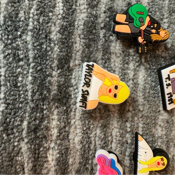 Taylor Swift Inspired Shoe Charms for Crocs Water Shoes Eras Tour Theme 10 pack - Picture 3 of 10